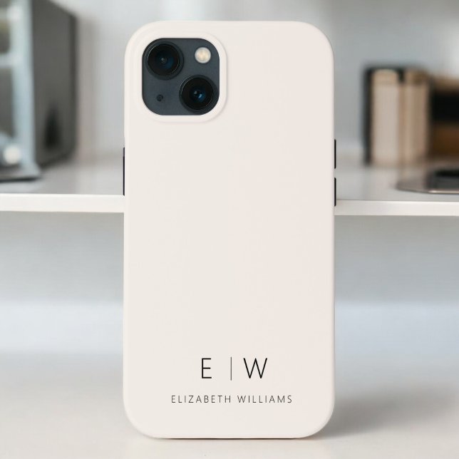 Klassischer neutraler, moderner Minimalistischer M Case-Mate iPhone Hülle (Von Creator hochgeladen)