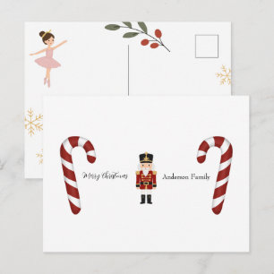 Klassischer Nussknacker Weihnachten Postkarte