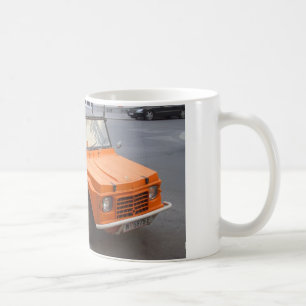 Klassischer Oranger Citroën Mehari Kaffeetasse
