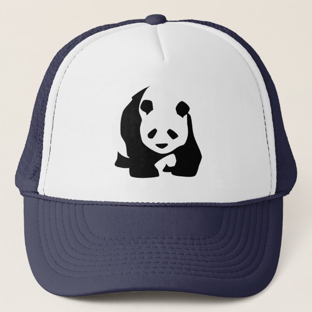 Klassischer Panda Truckerkappe (Vorderseite)