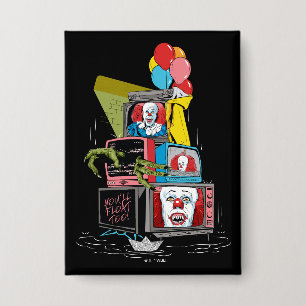 Klassischer Pennywise-TV-Stack - Sie werden auch s Button