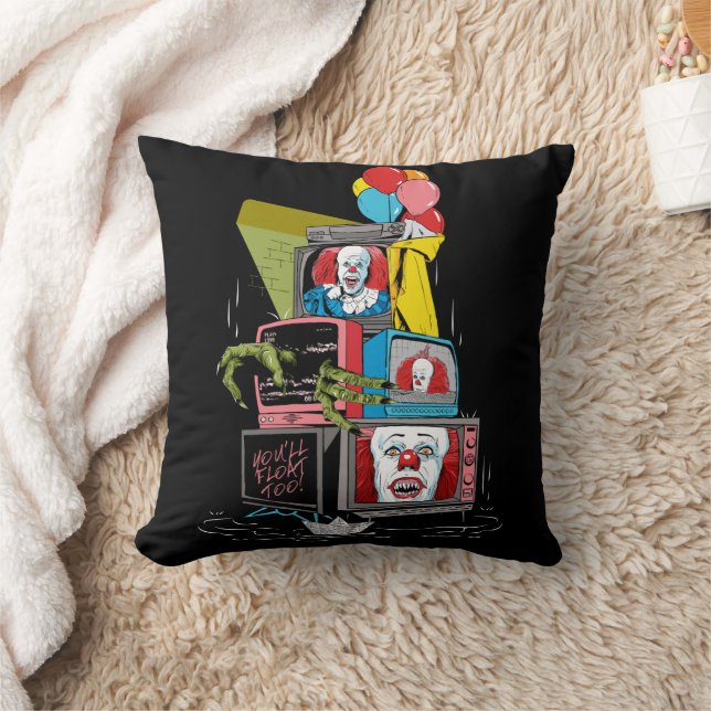 Klassischer Pennywise-TV-Stack - Sie werden auch s Kissen (Decke)