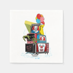Klassischer Pennywise-TV-Stack - Sie werden auch s Serviette