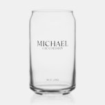 Klassischer Personalisierter Trauzeuge Dosenglas<br><div class="desc">Klassische Geschenke für Personalisierten Trauzeuge mit Namen,  Titel und Hochzeitstermin des personalisierten Trauzeugen im klassischen Serif-Schriftart-Stil. Auch perfekt für Trauzeuge,  Vater der Braut und mehr.</div>