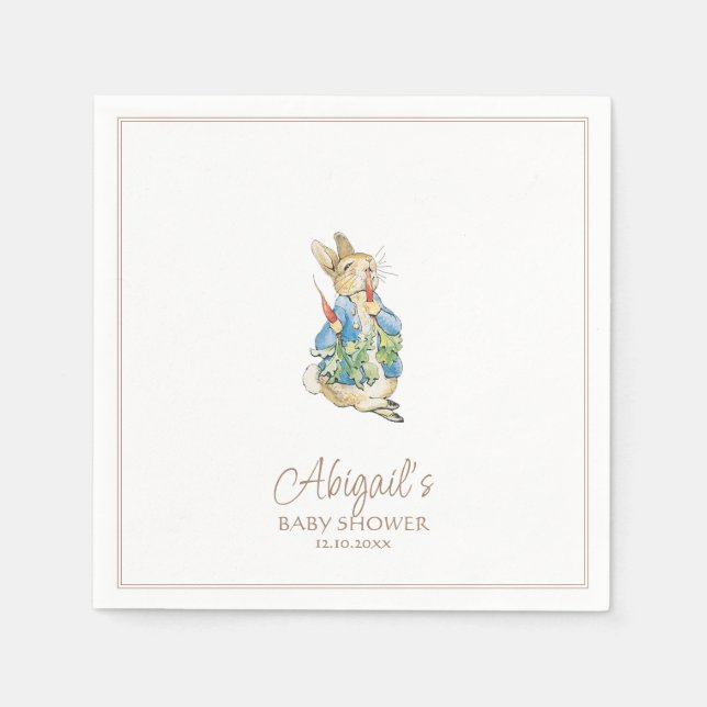 Klassischer Peter der Rabbit Winter Fall Baby Dusc Serviette (Vorderseite)