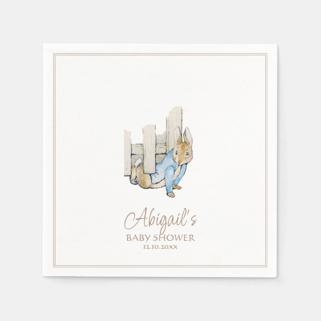 Klassischer Peter der Rabbit Winter Fall Baby Dusc Serviette (Vorderseite)