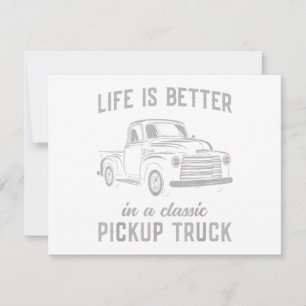 Klassischer Pickup-Truck-Typ Vintage Feiertagskarte