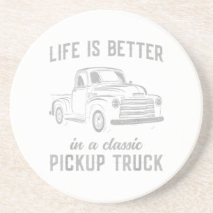 Klassischer Pickup-Truck-Typ Vintage Getränkeuntersetzer
