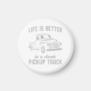 Klassischer Pickup-Truck-Typ Vintage Magnet