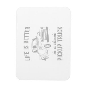 Klassischer Pickup-Truck-Typ Vintage Magnet