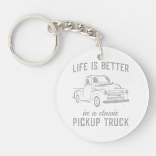 Klassischer Pickup-Truck-Typ Vintage Schlüsselanhänger