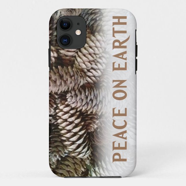 Klassischer Pine Cone Weltfrieden Case-Mate iPhone Hülle (Rückseite)