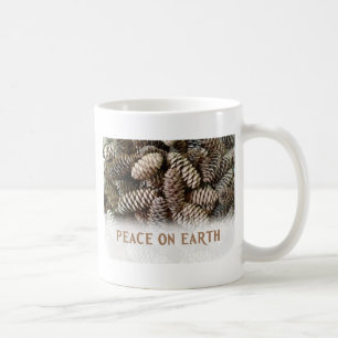 Klassischer Pine Cone Weltfrieden Kaffeetasse