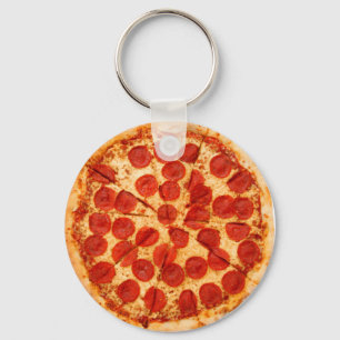 klassischer Pizzaliebhaber Schlüsselanhänger