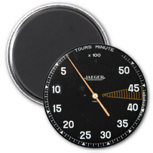Klassischer Pkw-Rev-Zähler, Vintager Tachometer Magnet