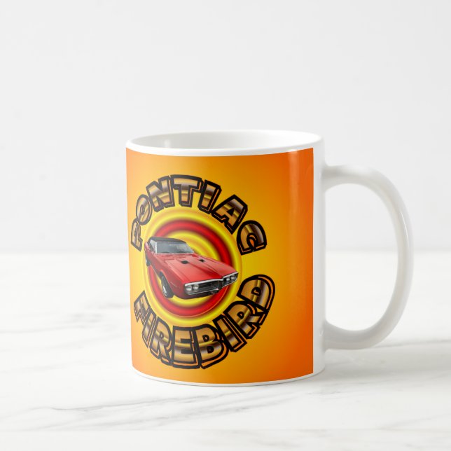 Klassischer Pontiac- Firebirdauto-Becher Kaffeetasse (Rechts)