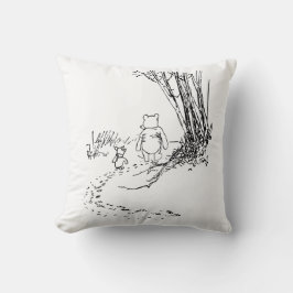 Klassischer Pooh-Bär & Ferkel Walking-Wurfkissen Kissen