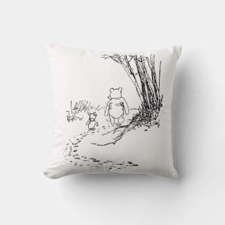 Klassischer Pooh-Bär & Ferkel Walking-Wurfkissen Kissen