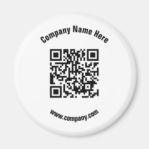 Klassischer QR-Code für "White Promotion Business  Magnet
