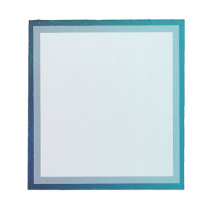 Klassischer Rahmen für Schlichtes Aquamarines Foto Notizblock