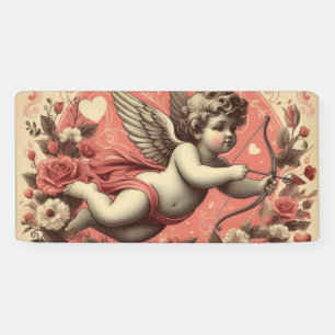 Klassischer/Retro-Cupid Valentinstag Banner