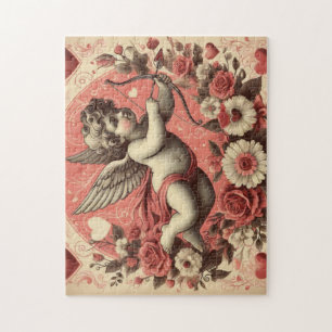 Klassischer/Retro-Cupid zum Valentinstag