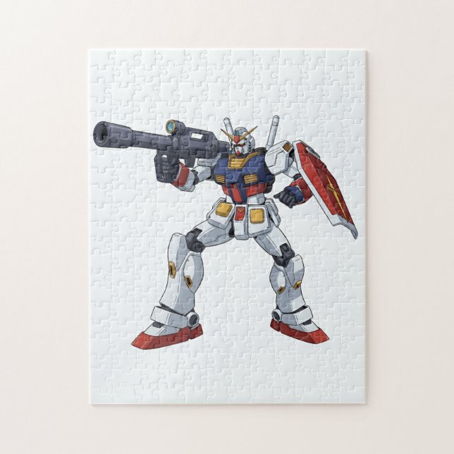 Klassischer Retro-RX-78-2 Gundam-Mecha-Anime-Illus (Vertikal)