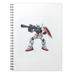Klassischer Retro RX-78-2 Gundam Mecha Anime Illus Notizblock