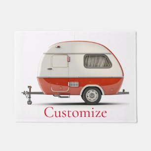 Klassischer Retro Teardrop Camper Thunder_Cove Fußmatte