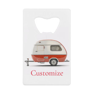 Klassischer Retro Teardrop Camper Thunder_Cove Geldbeutel Flaschenöffner