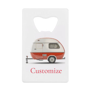 Klassischer Retro Teardrop Camper Thunder_Cove Geldbeutel Flaschenöffner