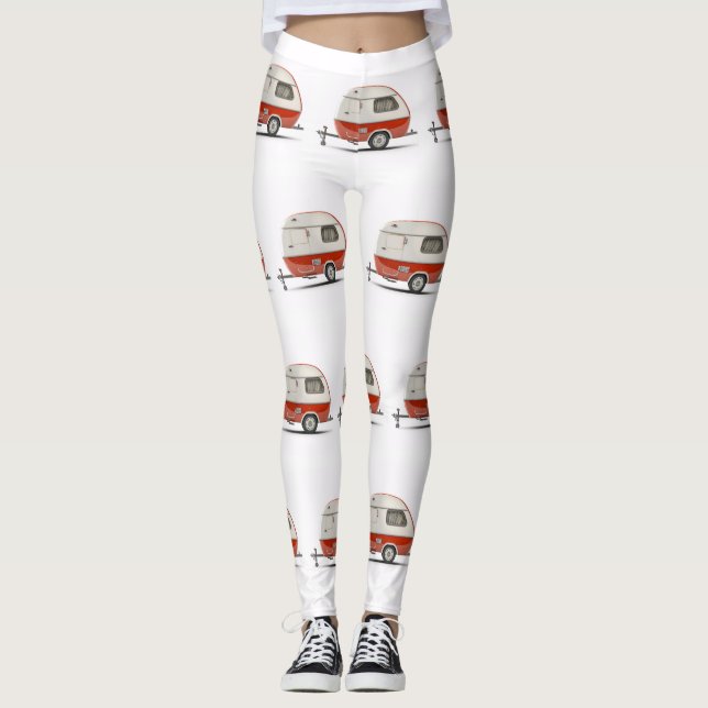 Klassischer Retro Teardrop Camper Thunder_Cove Leggings (Vorderseite)