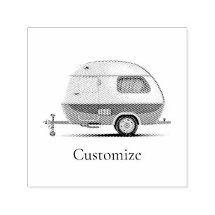 Klassischer Retro Teardrop Camper Thunder_Cove Permastempel