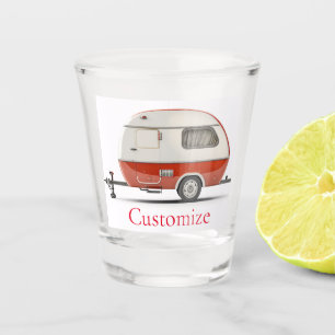 Klassischer Retro Teardrop Camper Thunder_Cove Schnapsglas