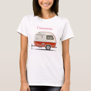 Klassischer Retro-Tränen-Tropfen-Camper Thunder_Co T-Shirt