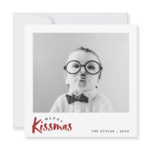 Klassischer Retro Weihnachtskuß der