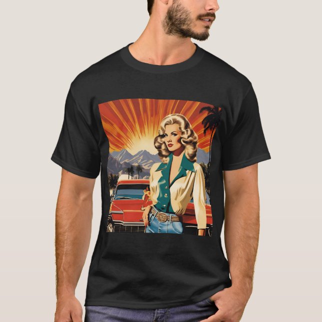 Klassischer Retrostil T-Shirt (Vorderseite)