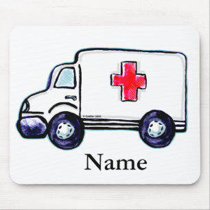 Klassischer Rettungswagen Mousepad