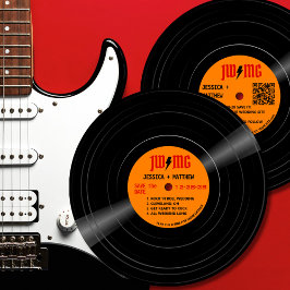 Klassischer Rock-Bolt-Monogramm-Datensatz Save the Date