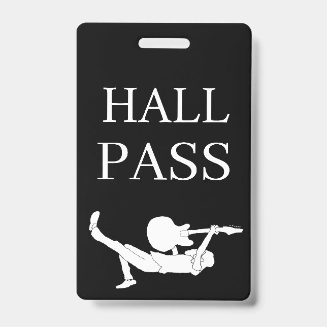Klassischer Rock Custom Hall Pass Ausweis (Vorderseite)