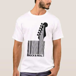 Klassischer Rock'n'Roll-Strichcode T-Shirt