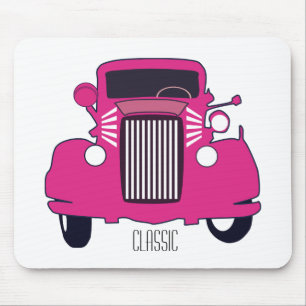 Klassischer rosa Auto-Mauspad Mousepad