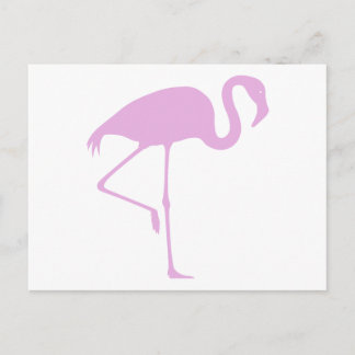 Klassischer rosa Flamingo Postkarte