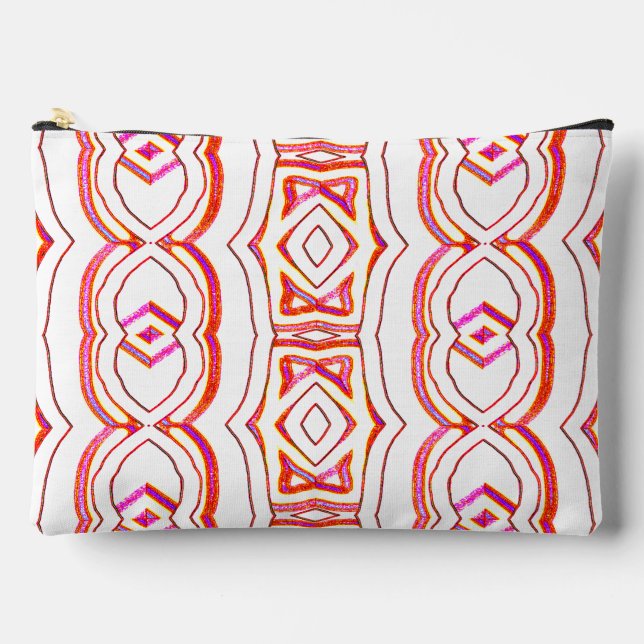 Klassischer, roter, klassischer Schminkbeutel Zubehörtasche (Vorderseite)