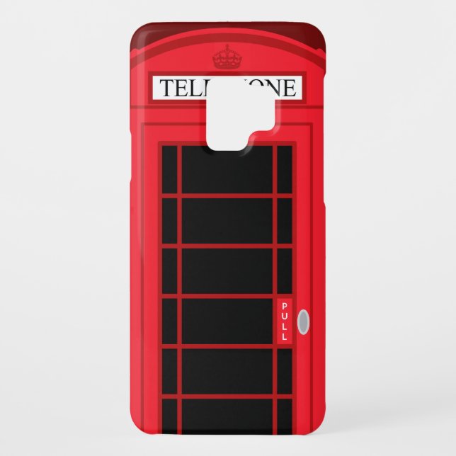 Klassischer roter Münzfernsprecher Großbritannien: Case-Mate Samsung Galaxy Hülle (Rückseite)