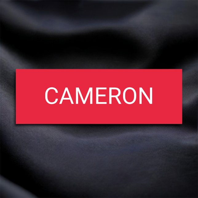 Klassischer Roter Name Markierung Magnetisch oder  Namensschild (MISOOK Red Name Tag)