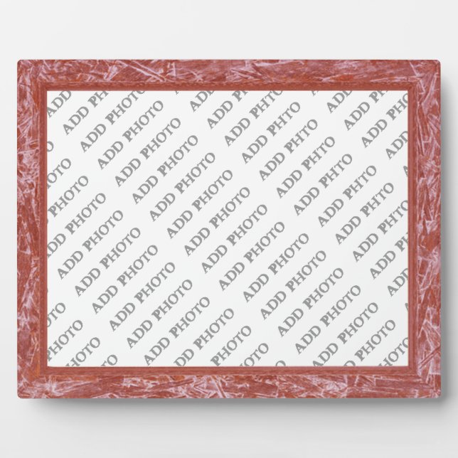 Klassischer Roter Rahmen vergrößern Foto Plaque (Vorderseite)