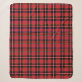 Klassischer Roter Tartan Kariert Sherpa Blanket Sherpadecke