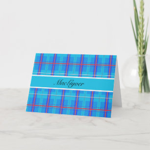 Klassischer roter und blauer schottischer Tartan,  Karte