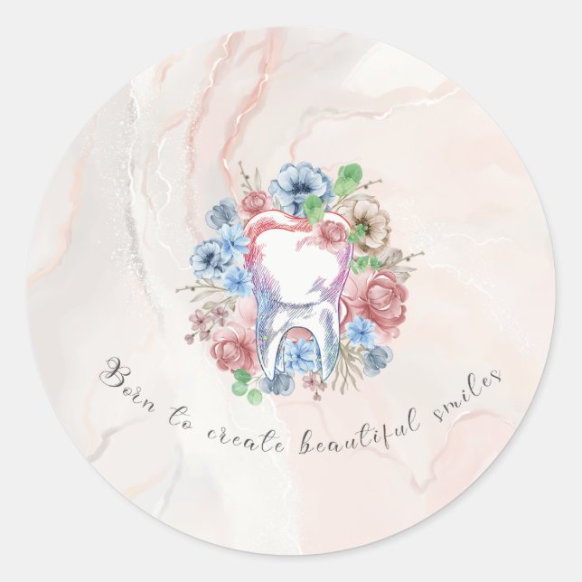 Klassischer Round-Sticker-Stand - Geboren, um stra Runder Aufkleber (Vorderseite)